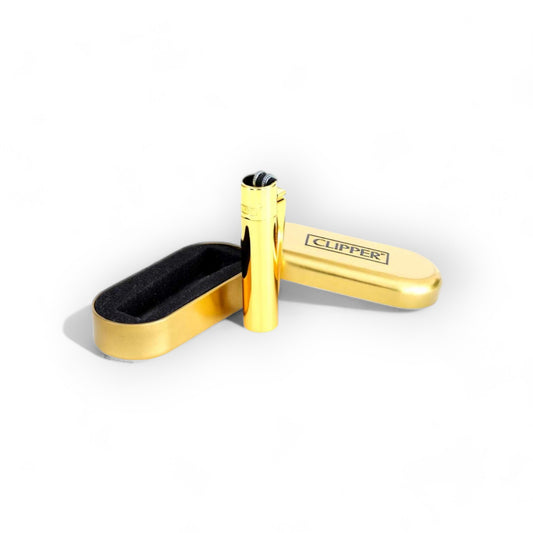 Clipper Feuerzeug Gold - Ein absoluter Blickfang, robust und langlebig.