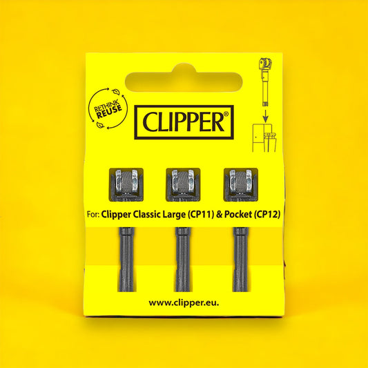GENIAL MATERIAL SHOP - CLIPPER - Flints für Classic Large (CP11) und Pocket (CP12) Feuerzeuge - Erneuere den Funken deines Lieblingsfeuerzeugs!