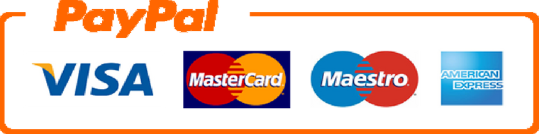 Orange PayPal-Icon auf genialmaterial.de für eine bequeme und sichere Zahlungsoption.